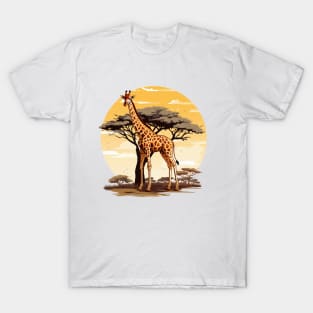 Watercolor Giraffe T-Shirt